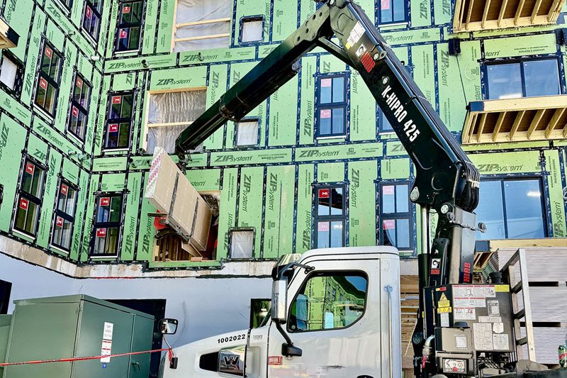 Commercial apartment building constrution