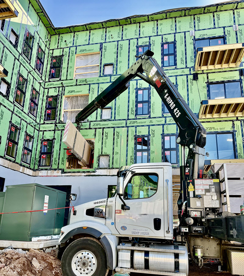 Commercial apartment building constrution